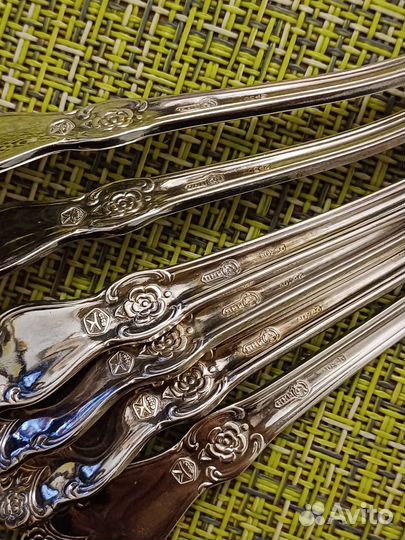 Чайные ложки Серебряная Роза Набор