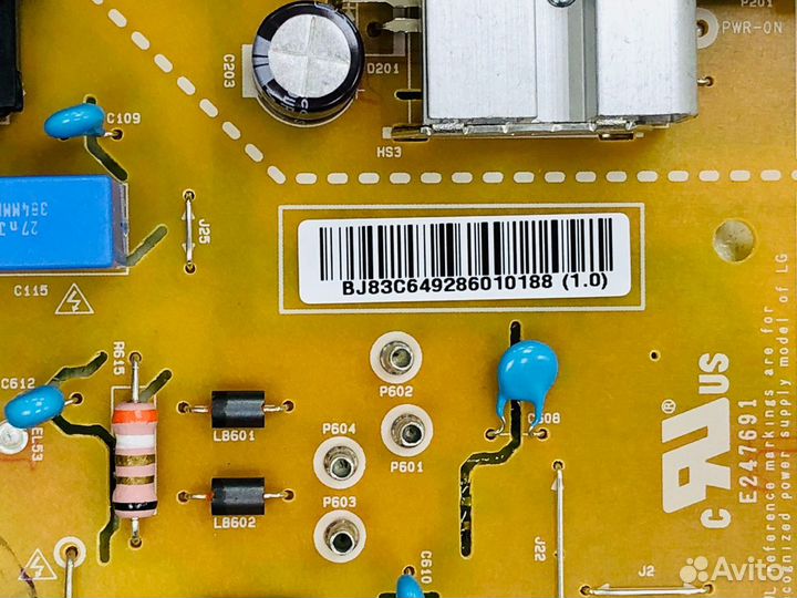 Блок питания EAX67865101(1.6) от LG 43UK6710PLB