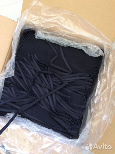 Тесьма под каркас (лента тоннельная) 10 мм, Черная