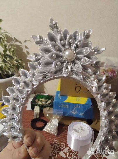 Новогодний ободок- корона