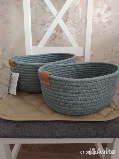 Новый набор хлопковых корзин