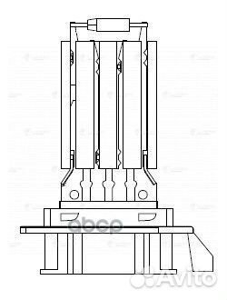 Резистор вентилятора отопителя LFR1801 luzar