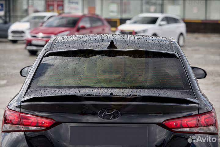 Тюнинг козырек Хендай Солярис 2