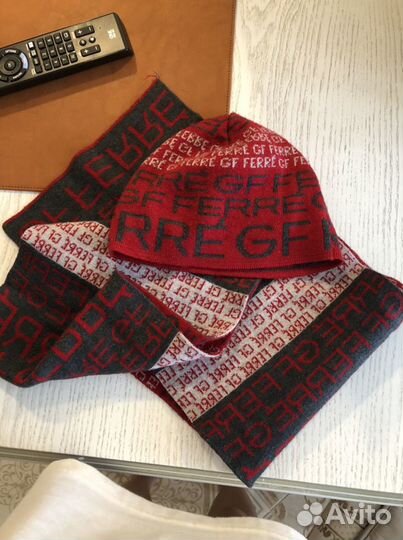 Детский комплект шапка и шарф оригинал Ferre