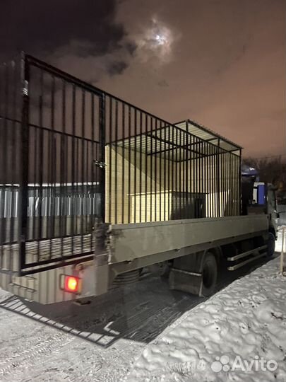 Вольер для собак с выгулом. С зимней будкой