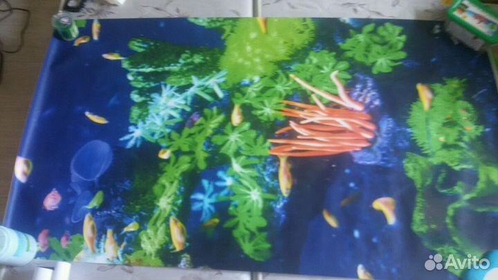 Фотообои фрукты и аквариум выс.170;длина 200