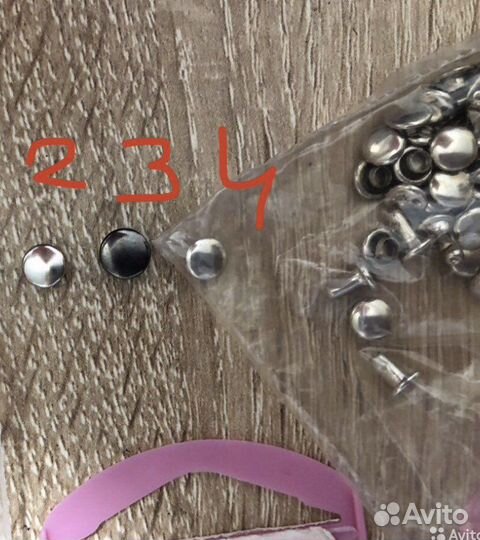 Клепки, кнопки, заклепки для дырочек