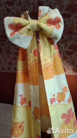 Балахон для детской кроватки,защита,комплект белья