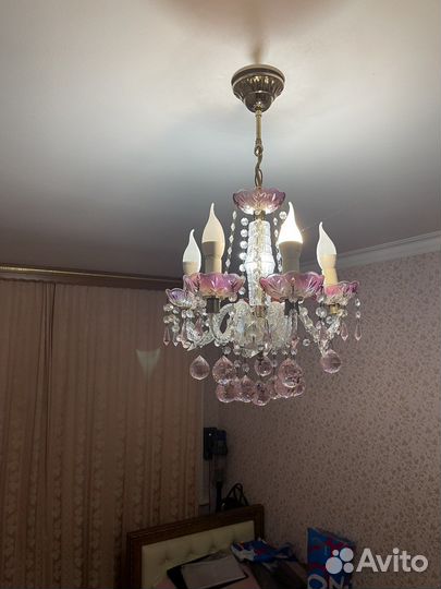 Люстры хрустальные бу