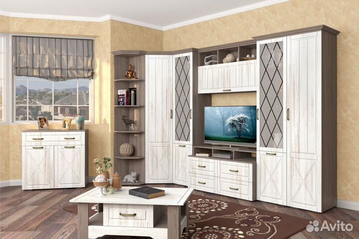 Шкаф-витрина Афина №1 с полками стекло