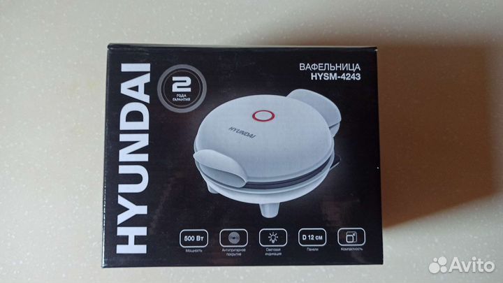 Вафельница hyundai hysm 4243