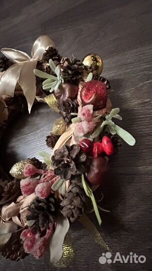 Рождественский венок на дверь