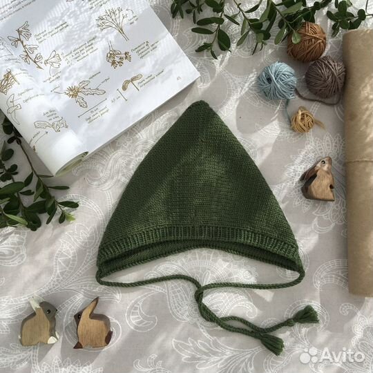 Шерстяной чепчик для малыша