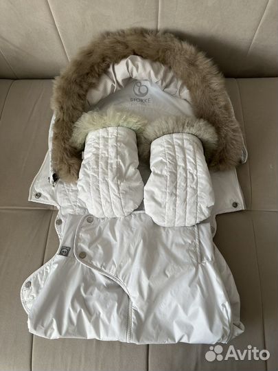 Stokke trailz зимний кит белый