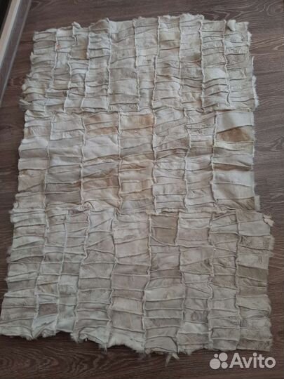 Коврик из кусочков овчины