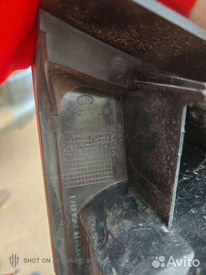 Задний фонарь renault logan 1 левый