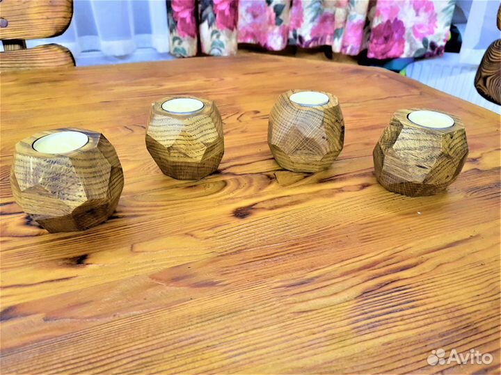 Подсвечник из дуба