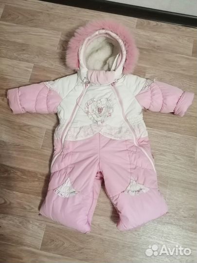 Комбинезон - конверт для девочки зимний