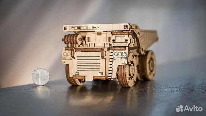 Сборная деревянная модель «Белаз Мини» (EWA)