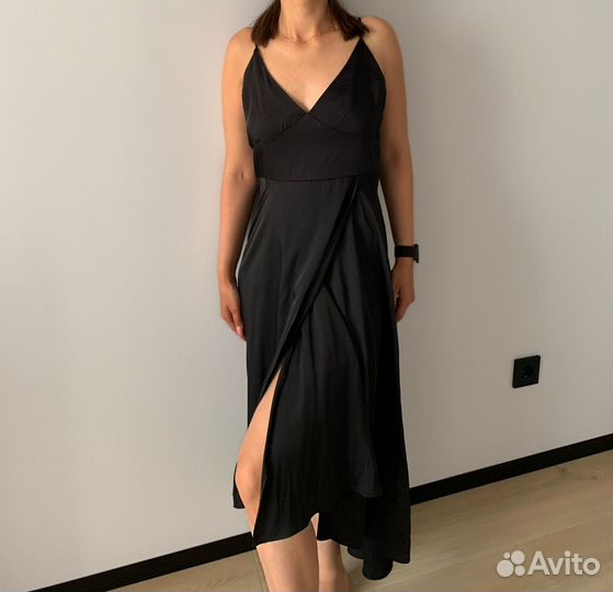Платье комбинация черное befree xs-s новое