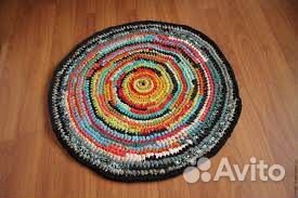 Вязанные коврики крючком