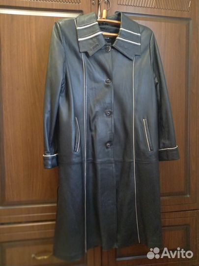 Кожаное пальто