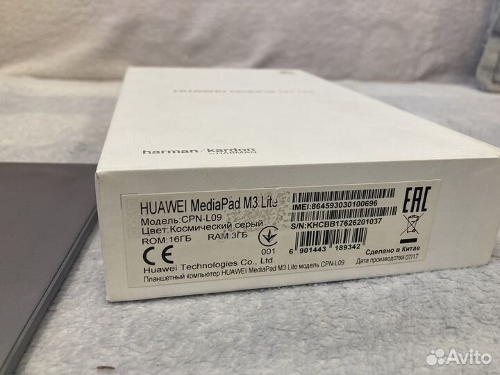 Паншет huawei media pad m3 lite 8 дюймов 16 gb