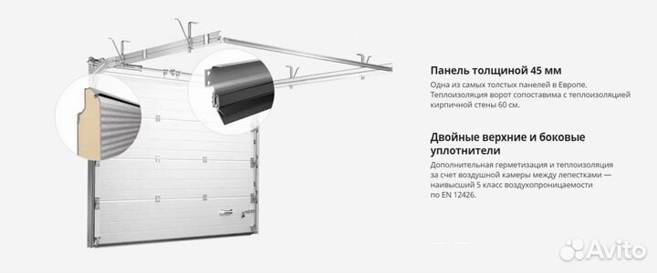 Секционные ворота Алютех prestige с калиткой