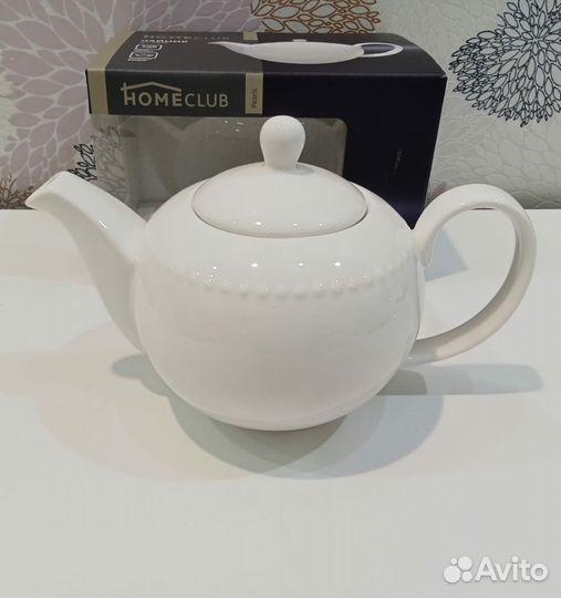 Заварочный чайник и сахарница новые фарфор 500мл