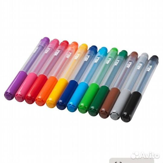 Фломастеры и тубус Мола Икеа. Вышлю