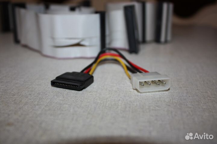 Шлейфы (разъёмами, планками портов) кабель питания