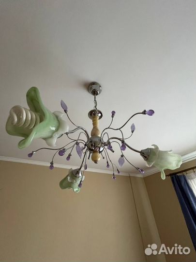 Люстра потолочная подвесная б/у