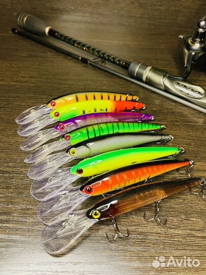 Воблеры для троллинга Bandit комплект 8 шт