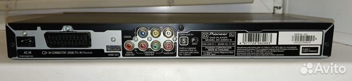 Dvd плеер pioneer DV-220KV-K