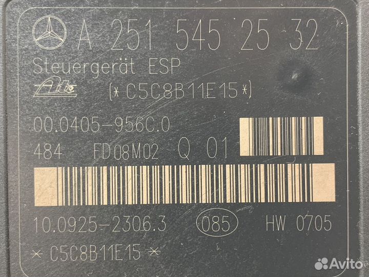 Блок ABS ESP Mercedes ML W164 GL X164 R W251