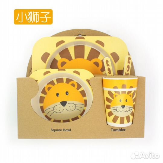 Наборы детской посуды из бамбукового волокна