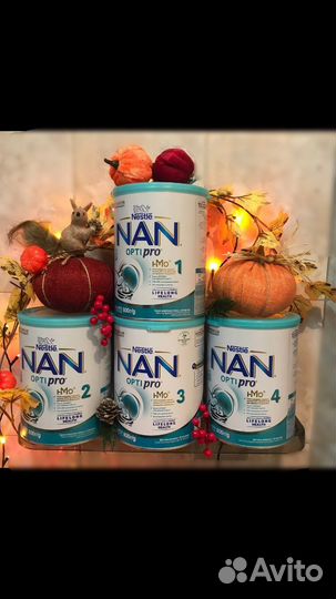 Детское питание Nan Opti Pro 1, 2, 3, 4