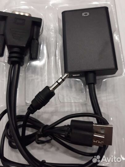 Переходник адаптер vga вход hdmi выход с аудио