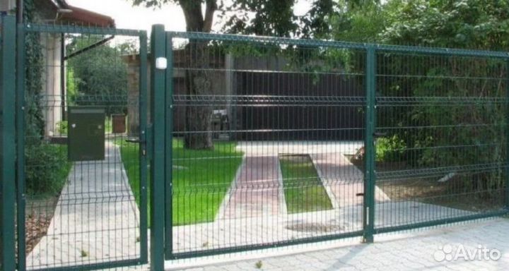 Забор из 3D сетки работа по договору качественно