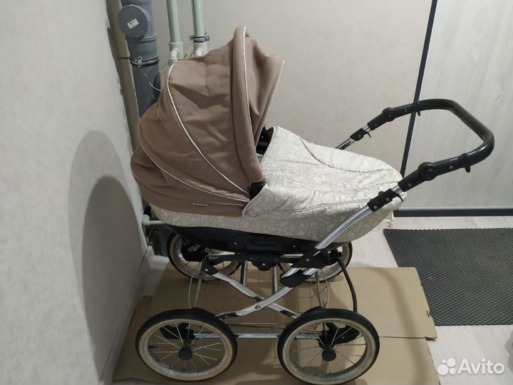 Коляска 2 в 1 adamex. Большие колеса