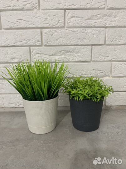 Зелень искусственная в горшочке