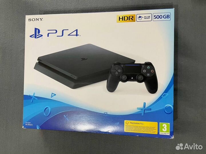 Sony PlayStation 4 Slim 500 гб HDD, без игр