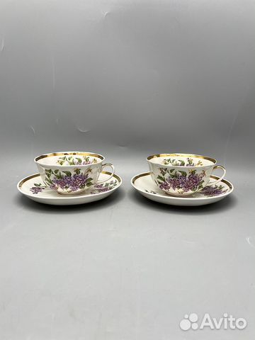 Чайные пары Сирень Дулево купить в Москве | Хобби и отдых | Авито