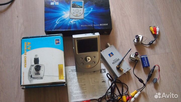 Видеокамера/видеоглазок с передатчиком и сканером