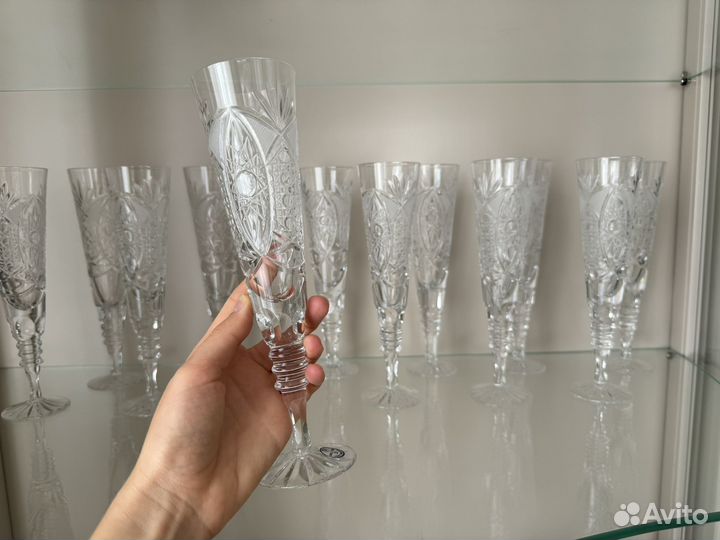 Бокалы для шампанского Дятьковский хрусталь