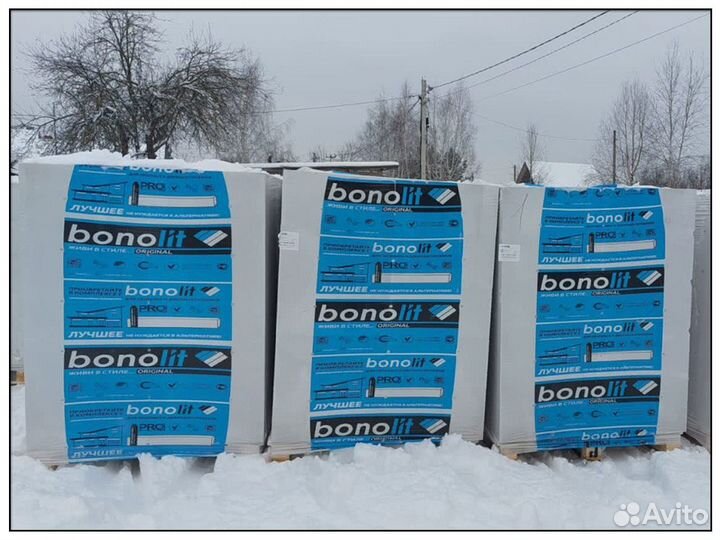 Газосиликатные блоки пеноблоки Bonolit