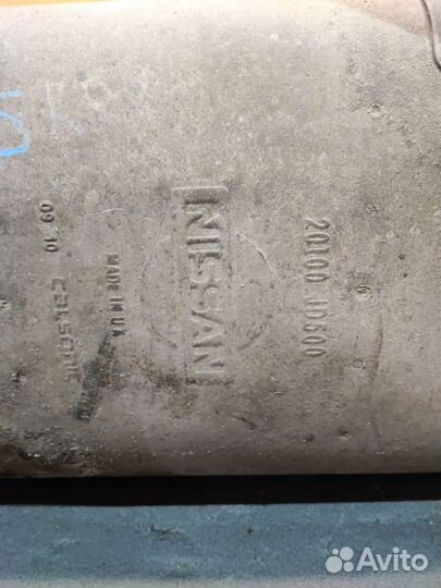 Глушитель Nissan Qashqai j10 K9K