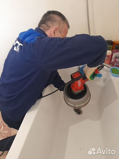 Устранение засоров. Прочистка канализации