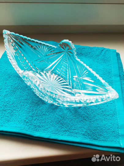 Ваза хрустальная ладья ссср,для творчества