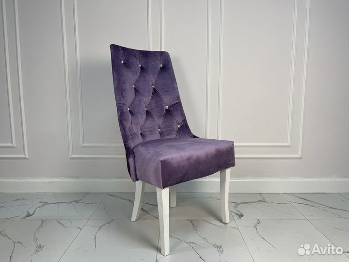 Стул в каретной стяжке Флоренция, сиреневый